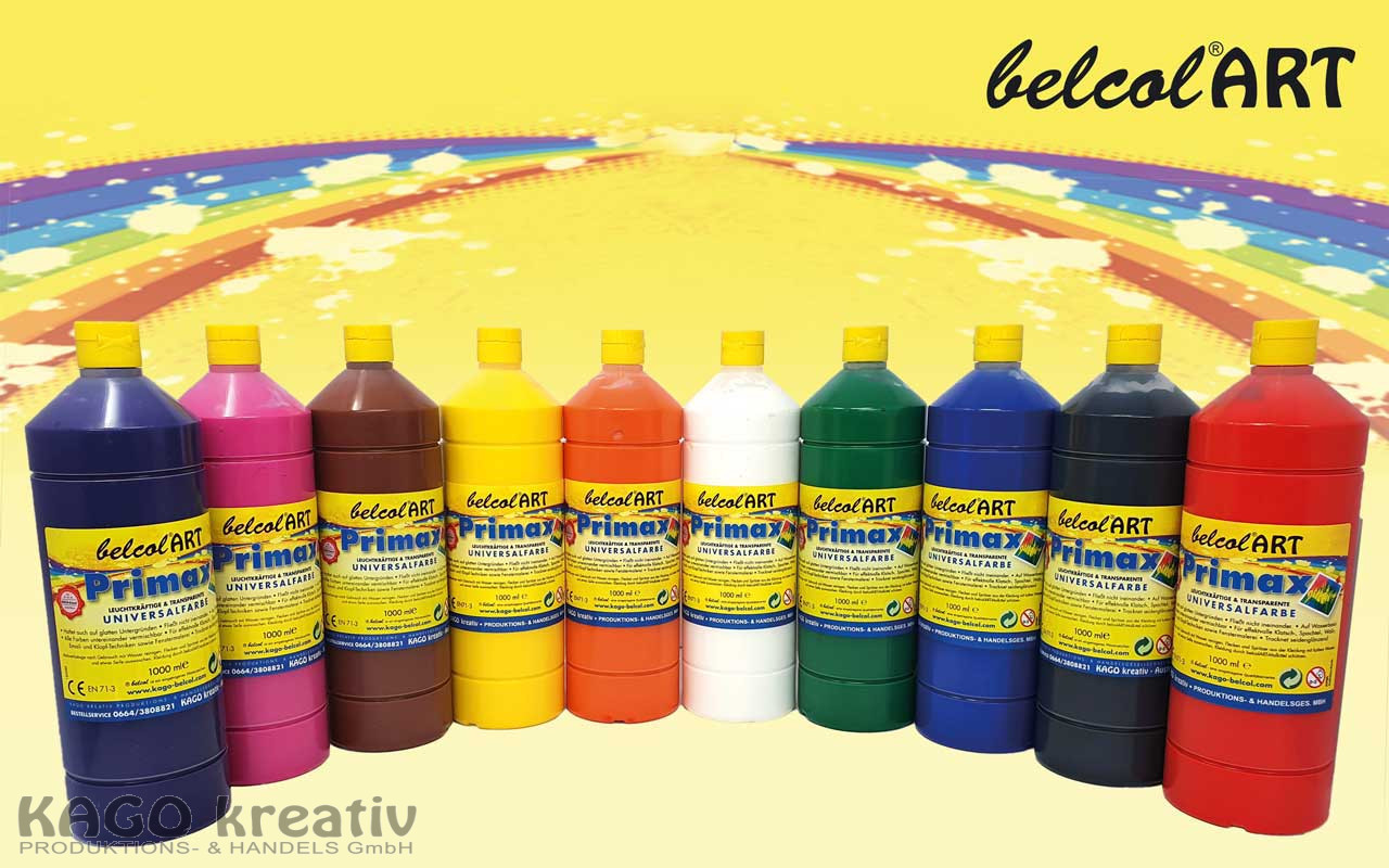 belcolART Primax 10 Farben sortiert 10 x 1000ml