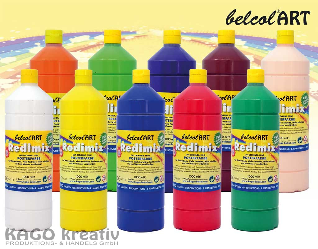 belcolART Redimix 1000ml pro Farbe in 20 Farben erhältlich