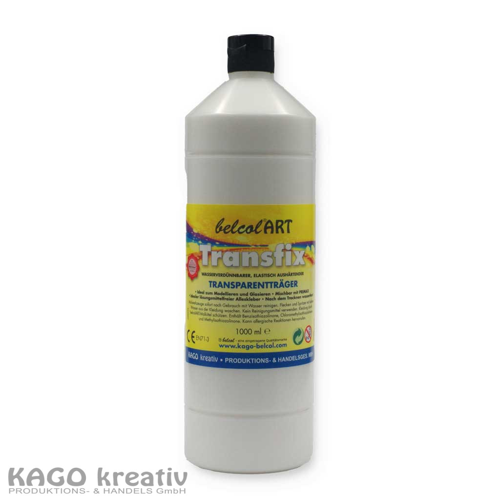 belcolART Transfix 1 Liter lösungsmittelf. Kleber, nach Trocknung wasserfest