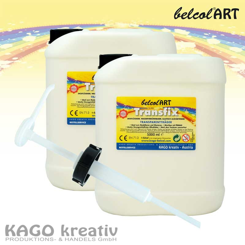 belcolART Transfix 2 x 5 Liter belcolART Pumpe f. Kanister GRATIS dazu