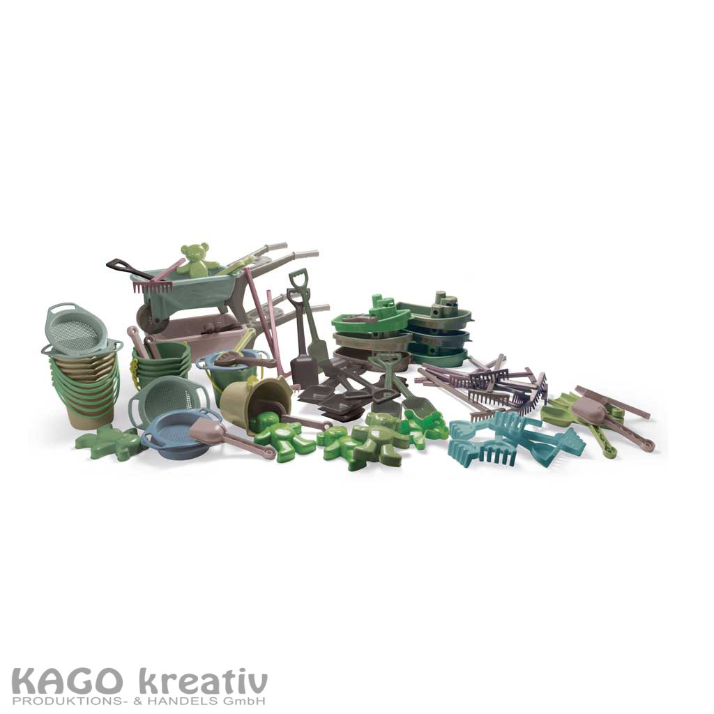 Green Bean Sand- und Wasser-Set 80 Teile