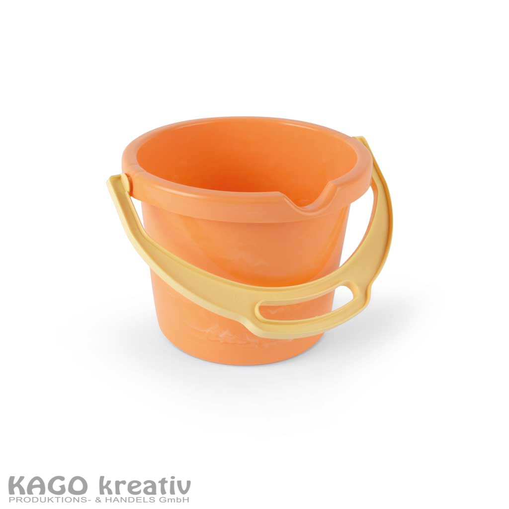 Eimer mit Tülle, recycelte, in Pastellrosa Höhe 16 cm