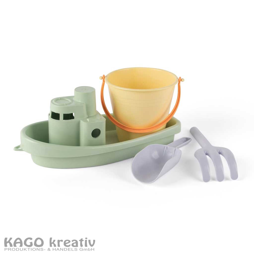 Klassisches Pastellboot- und Eimer-Set 4-Teilig im Netz
