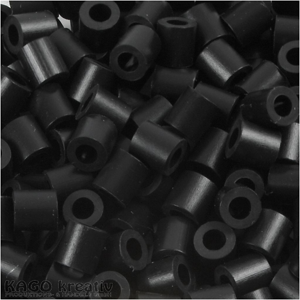 Nabbi - Bügelperlen, 5x5mm, schwarz Nr.1 1.100 Stück