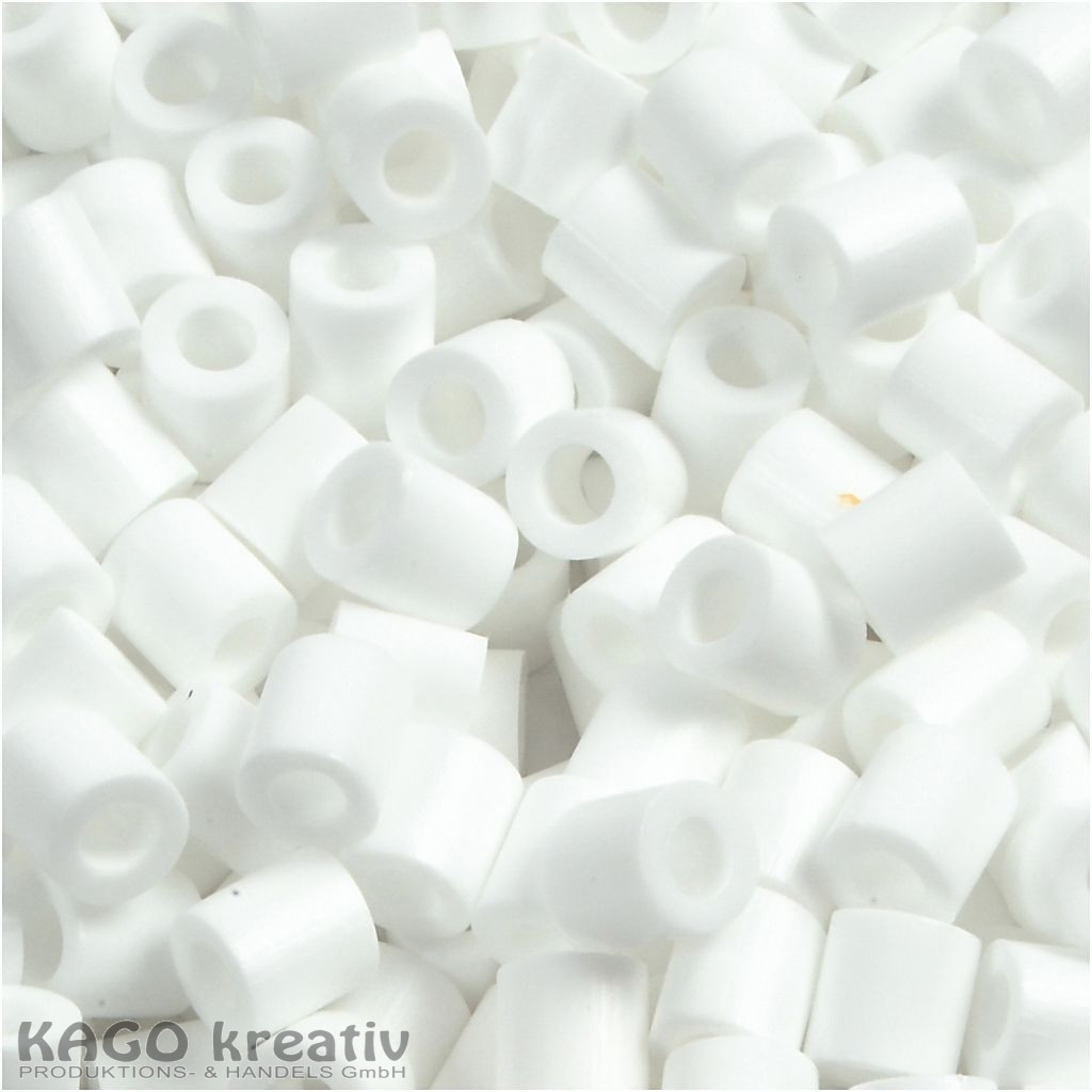 Nabbi - Bügelperlen, 5x5mm, weiß Nr.15 1.100 Stück