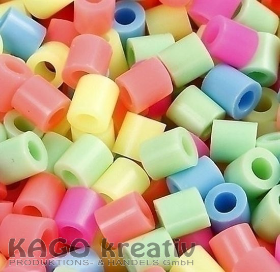 Nabbi - Bügelperlen 5x5mm Pastell Mix 20.000 Stk.
