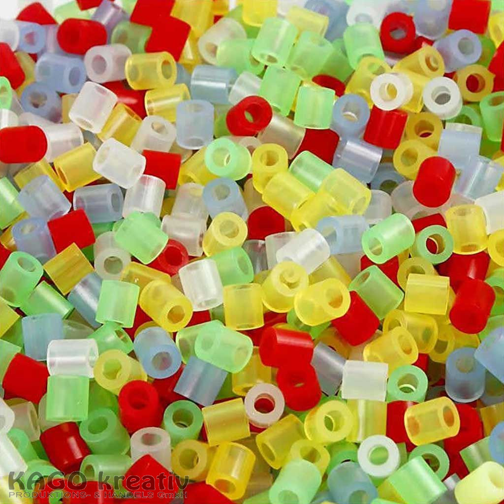 Nabbi - Bügelperlen 5x5mm Transparent Mix 20.000 Stk.