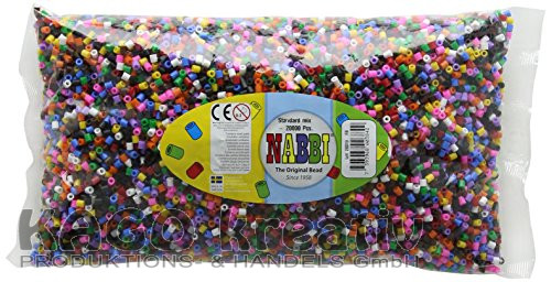 Nabbi - Bügelperlen 5x5mm Glitter Mix 20.000 Stk.