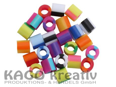 Nabbi - Bügelperlen 5x5mm Streifen Mix 10.000 Stk.