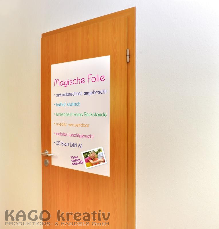 Whiteboardfolie Material: Kunststoff 1 Rolle mit 25 Blatt DIN A1