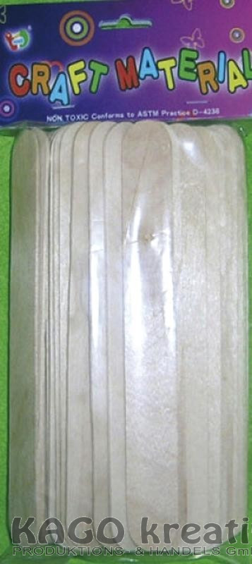 Bastelhölzer natur,groß Maße: 150x20x1,8mm Inhalt 50 Stück