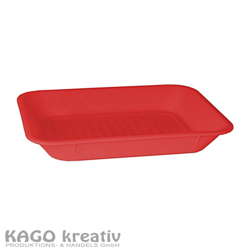 Bastelschale 23x15,3x4cm Rot