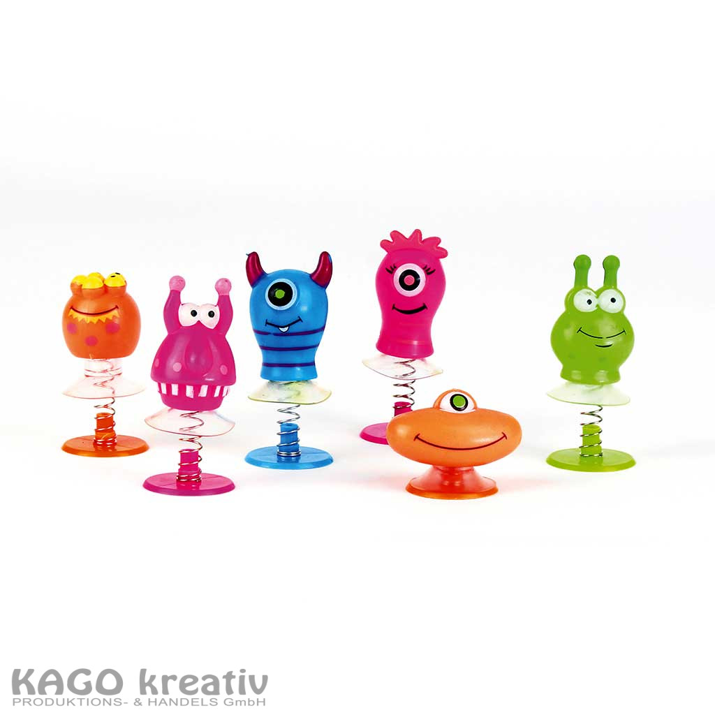 Springmonster, 6er Set Produktgröße: 2,5 x 2,5 x 6 cm