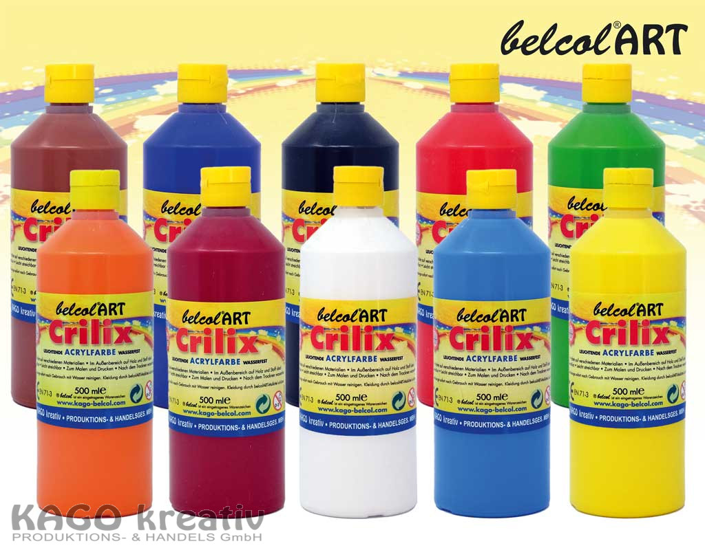 belcolART Crilix 500ml, in 15 Farben lieferbar