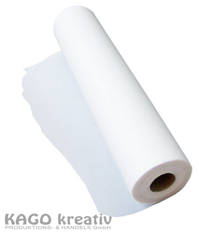 Transparentpapierrolle, 80g/m² 63cmx10m, weiß transparent