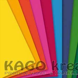 Transparentpapier 115g/m², 50,5x70cm 10 Bogen, 10 Farben sortiert