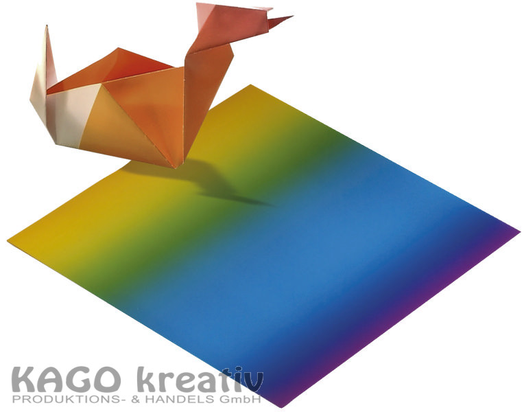 Regenbogenfaltblätter, 10x10cm 100 Blatt