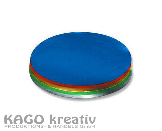 Alu-Faltblätter 18cm rund, 50 Blatt, farbig sortiert