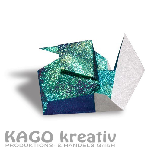Irisierendes Papier 75g/m², 23x33cm 10 Blatt, 2 Prägungen farbig sortiert