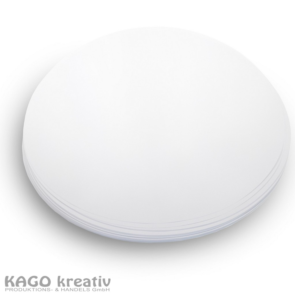 200 Blatt Papier, 150g/m² für Farbschleuder 36 cm Ø