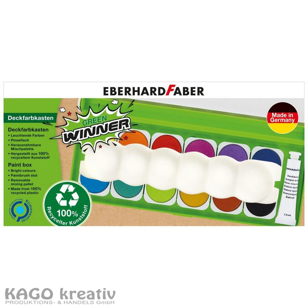 12ér GreenWinner Deckfarbkasten von Eberhard Faber