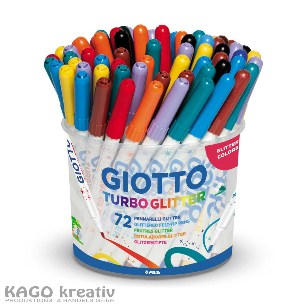 GIOTTO Turbo Glitter Fasermaler C72