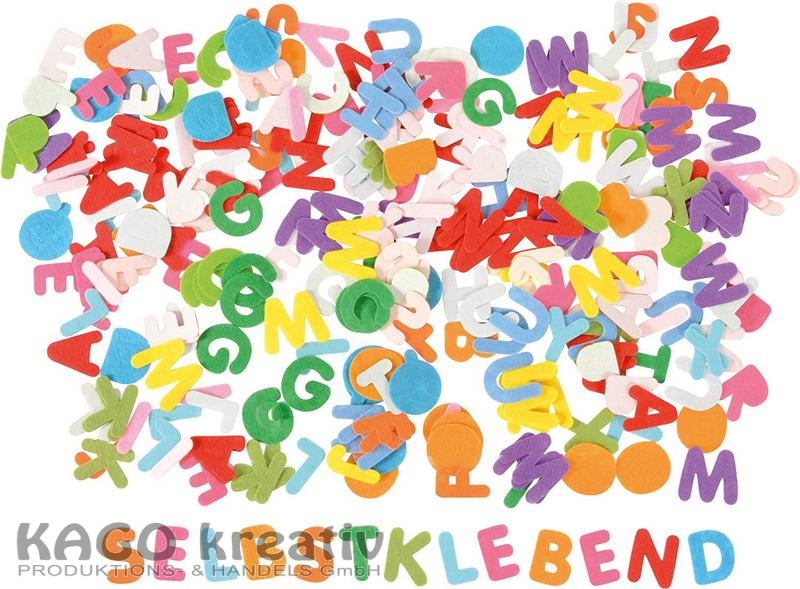 Filzbuchstaben 300 Stück, 3 cm