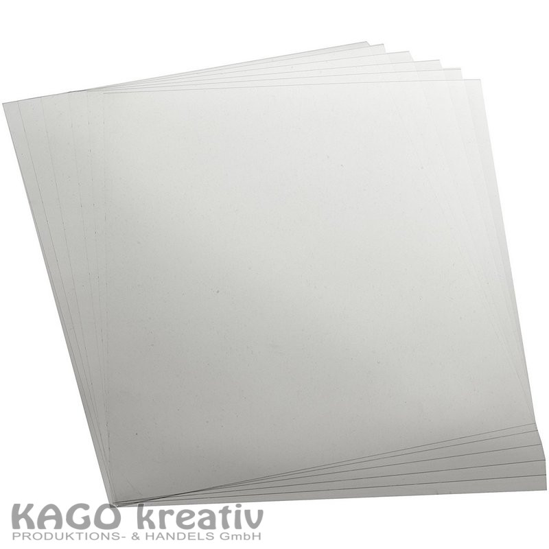 Mobilefolie transparent 0,4mm 23x33cm, 10 Blatt, farblos