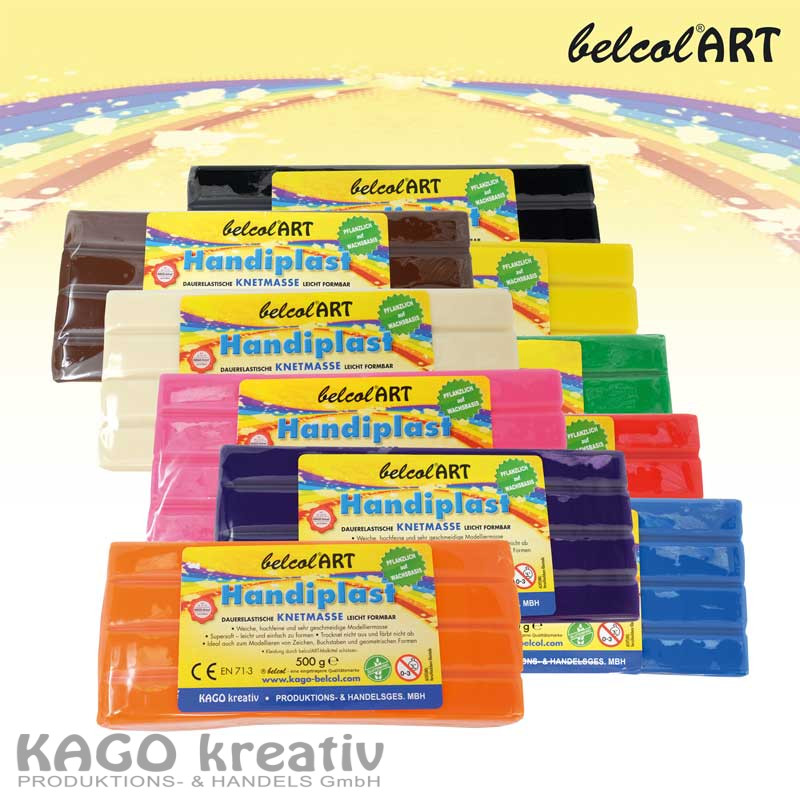 belcolART Handiplast 500g, Einzelfarben in 10 Farben lieferbar