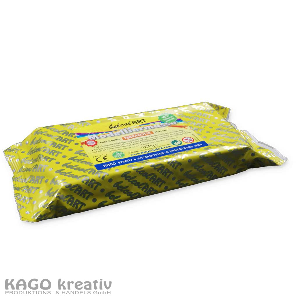 belcolART Modelliermasse 1000g terracotta, selbsthärtend