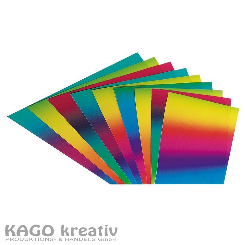 Regenbogenfotokarton 300g/m² 50x70cm, 10 Bogen, sortiert