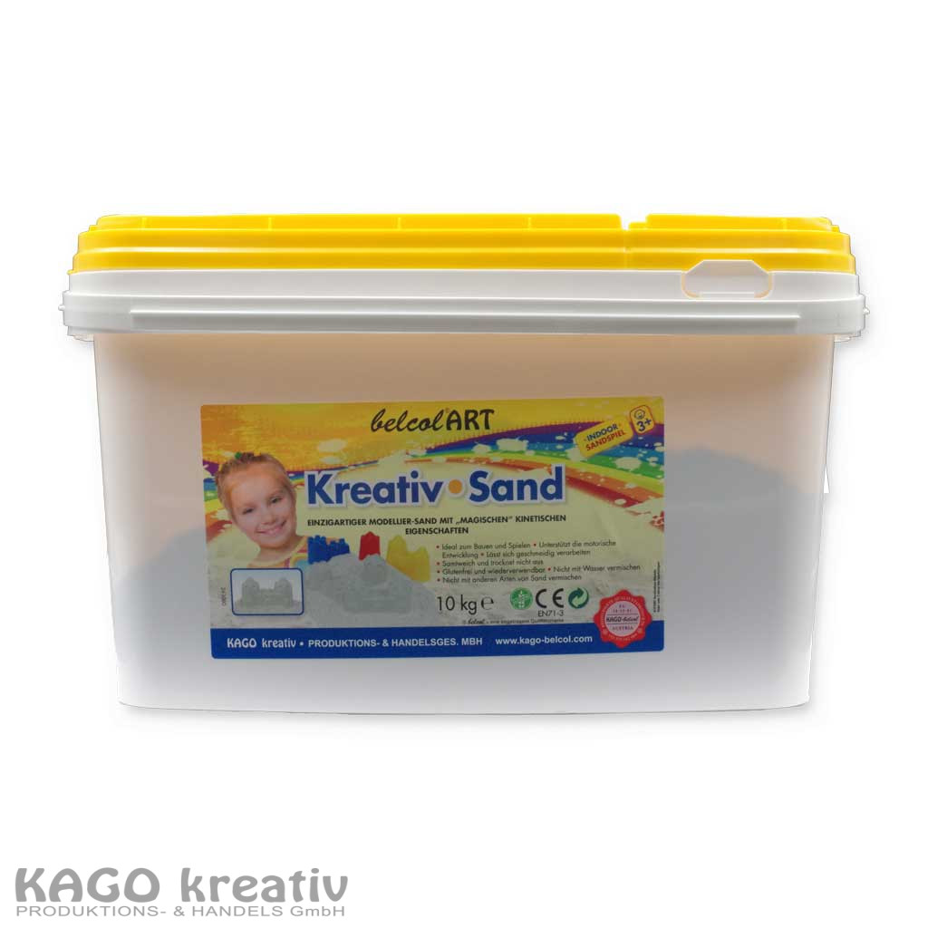 belcolART Kreativ Kinetic Sand 10Kg in der Sandwanne