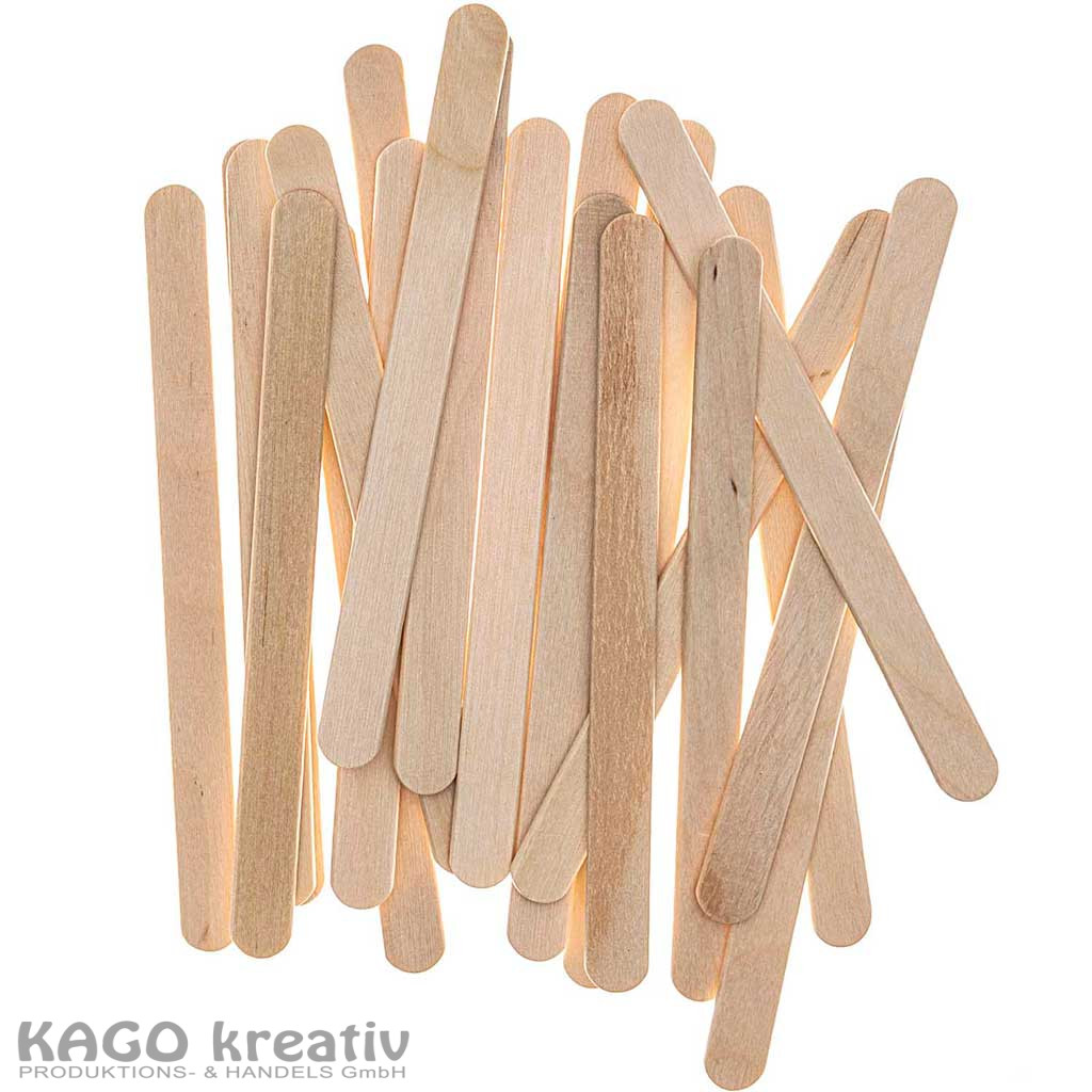 Holzstäbchen, 114x10x2mm 500 Stück, natur
