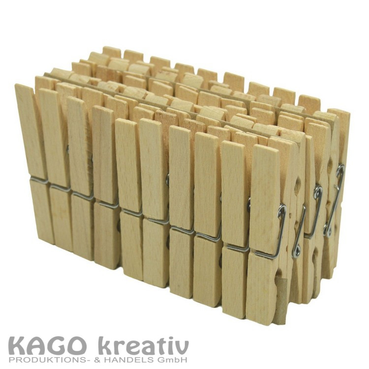 Holzklammern roh, 72mm, 500Stk.