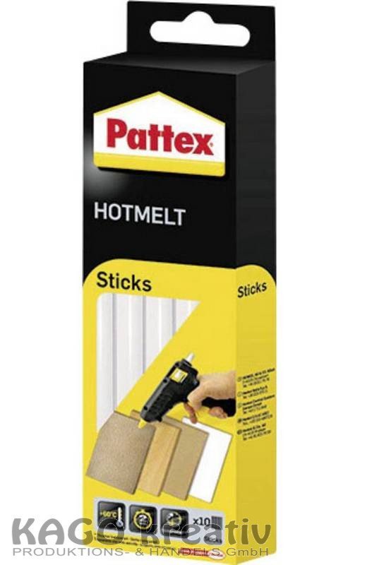 10x Nachfüllstäbe für Klebepistole von Pattex rund