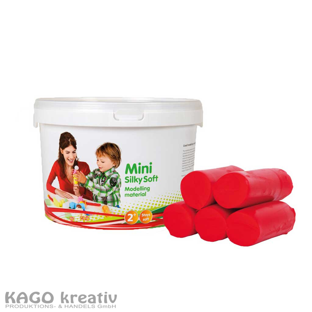 Creall Mini Modelliermasse 1100g rot für Kinder ab 2 Jahre