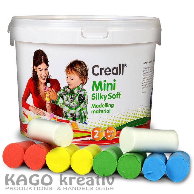 Creall Mini Modelliermasse 1100g in 5 Farben für Kinder ab 2 Jahren in Primärfarben