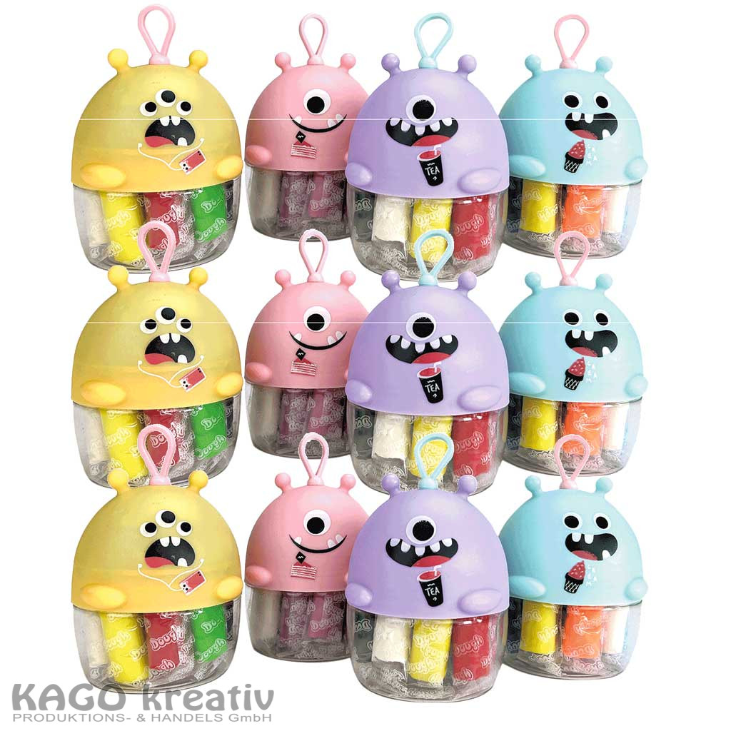 12 x Monster Knete im Geschenkset Produktgröße: 10 x 6 cm