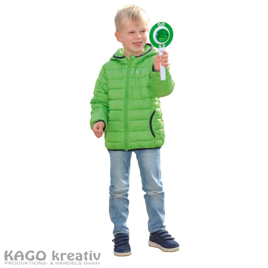 Polizei-Kelle mit Licht