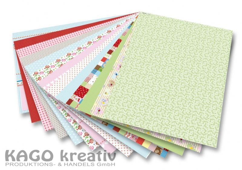 Motivkarton 270g/m², 50x70cm, 13 Bogen MITTSOMMERLAND sortiert