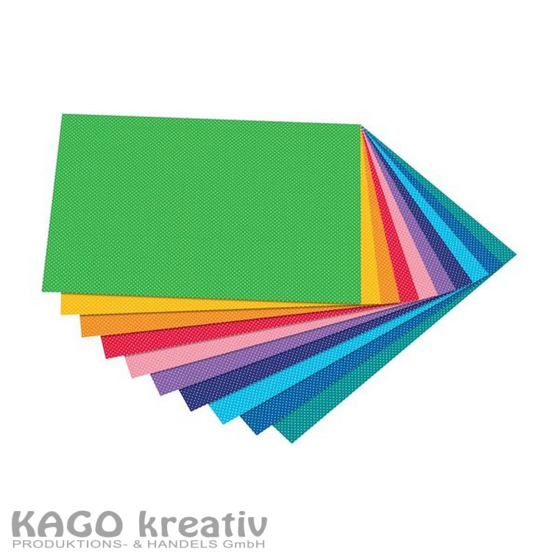 Motivkarton 300g/m², 50x70cm, 10 Bogen Punkte klein