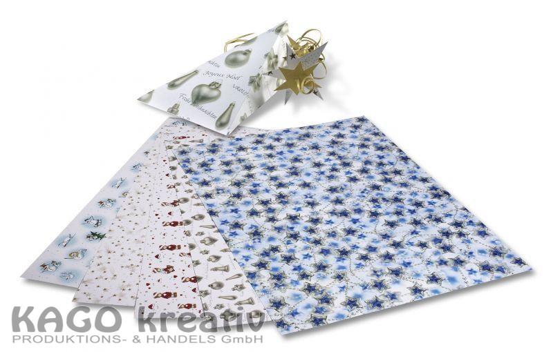 Motivkarton 270g/m², 50x70cm, 10 Bogen WEIHNACHTEN", sortiert"