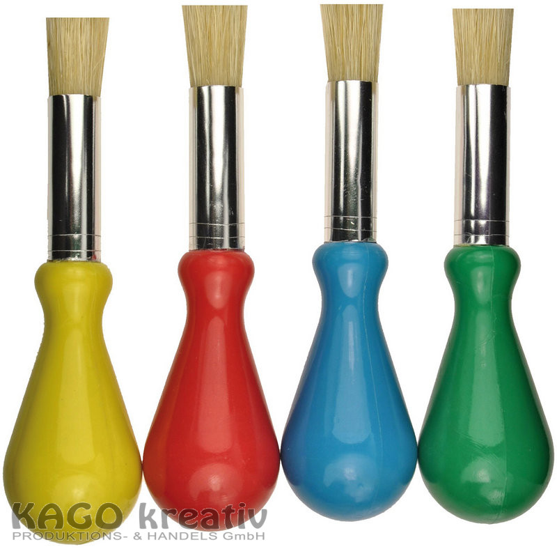 Pinsel mit Kugelgriff 4er Set