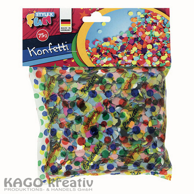 Konfetti bunt 100g Beutel