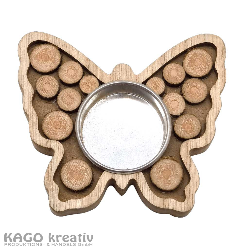 3D-Teelichthalter Schmetterling" Größe: 87×100×17 mm"