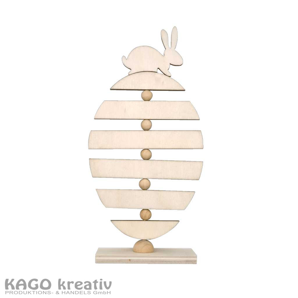 12 x 3D Osterei mit Hase Größe: 204×95×40 mm