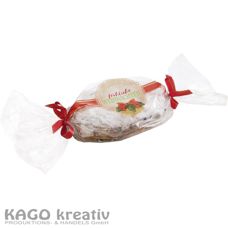 Stollenschläuche mit Weihnachtsdruck 25x64cm, 2 Stück