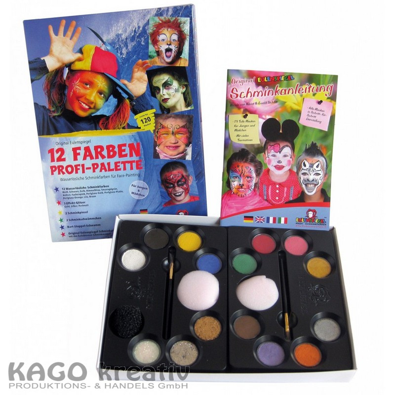 Eulenspiegel Profi-Palette 12 Farben