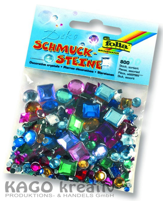 Schmucksteine-Set, über 800 Teil Formen, Größen und Farben sortiert