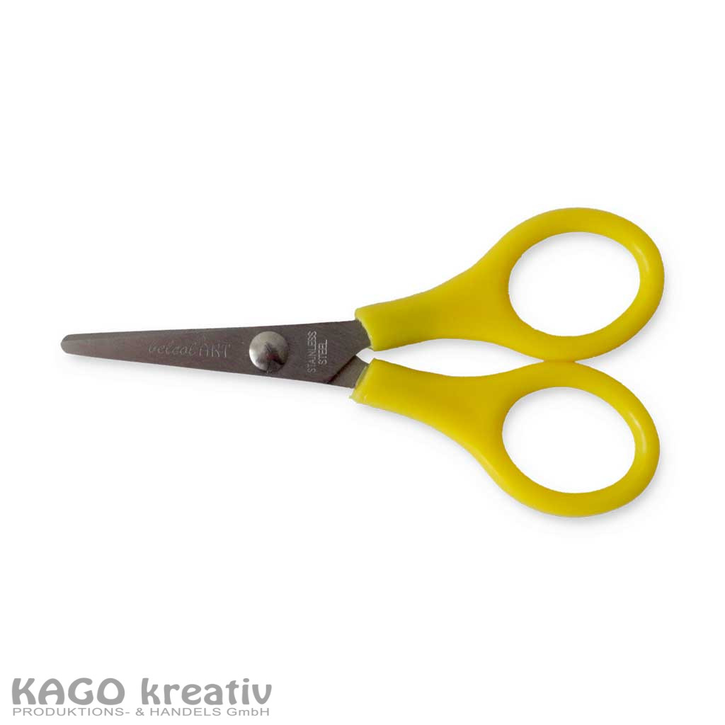 Kinderschere 9cm lang, beidseitiger Schliff, mit 2,7cm Klinge, (Bastelkäfer Baby)